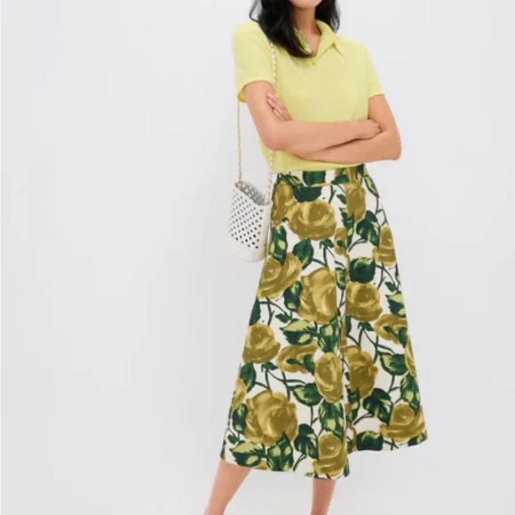 NWT Tuckernuck Giverny Gardens Andrea Circle Skirt SZ S - Picture 2 of 5